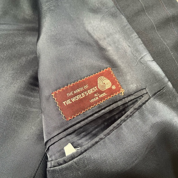 Ralph Lauren Chaps Pinstripe Suit Jacket - Picture 9 of 11